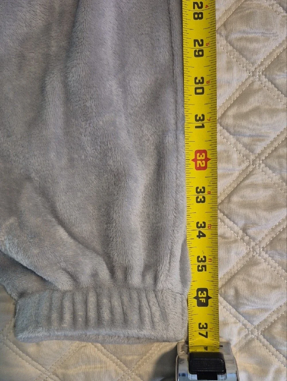 Disney Grey Plush Pooh Jogger Set with Green Embroidery